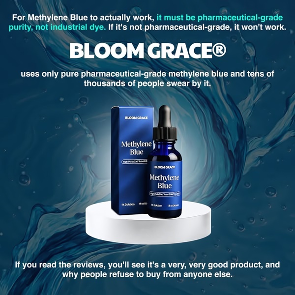 A high-contrast 1:1 image highlighting the importance of pharmaceutical-grade quality in Methylene Blue to build consumer trust.